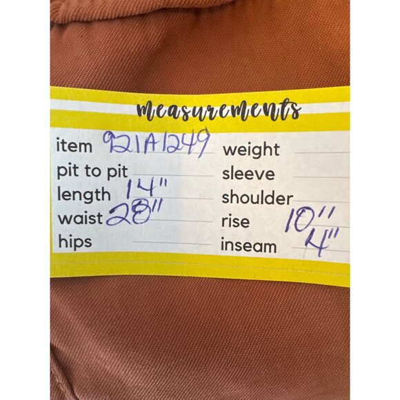 2/$30 Loft Small Rust Elastic Waist Drawstring Shorts - Picture 7 of 8